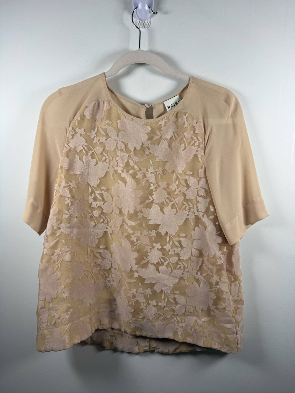 REISS | Spira Nude Blouse Size 6